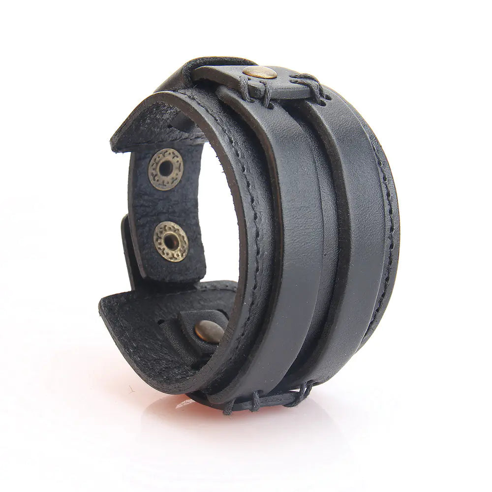 Chic Leather Layered Retro Bracelet