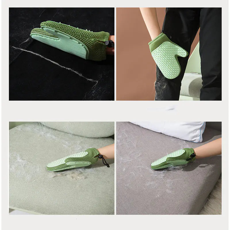 Silky Pet Grooming Gloves