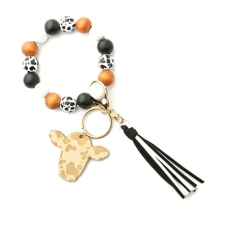 Cowboy Charm Bracelet with Keychain
