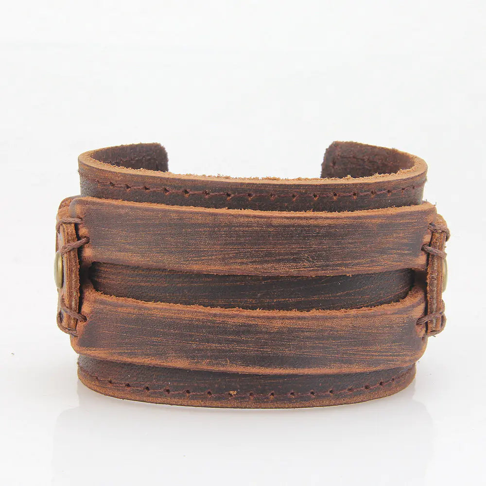 Chic Leather Layered Retro Bracelet