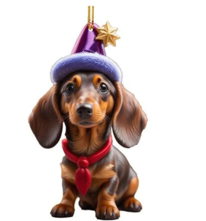 Charming Pup Christmas Tree Ornament