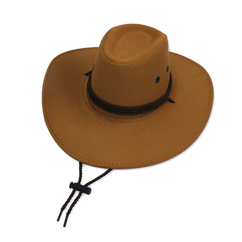 Rustic Faux Felt Cowboy Hat