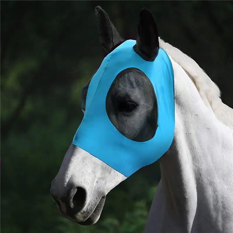 Comfort Fit Lycra Horse Fly Mask with UV Protection