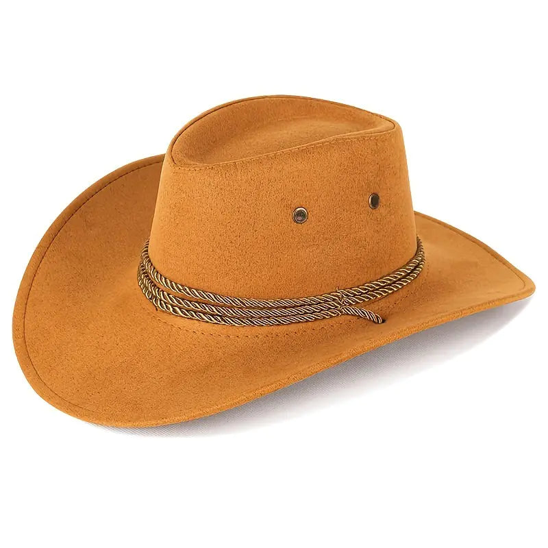 Rustic Faux Felt Cowboy Hat