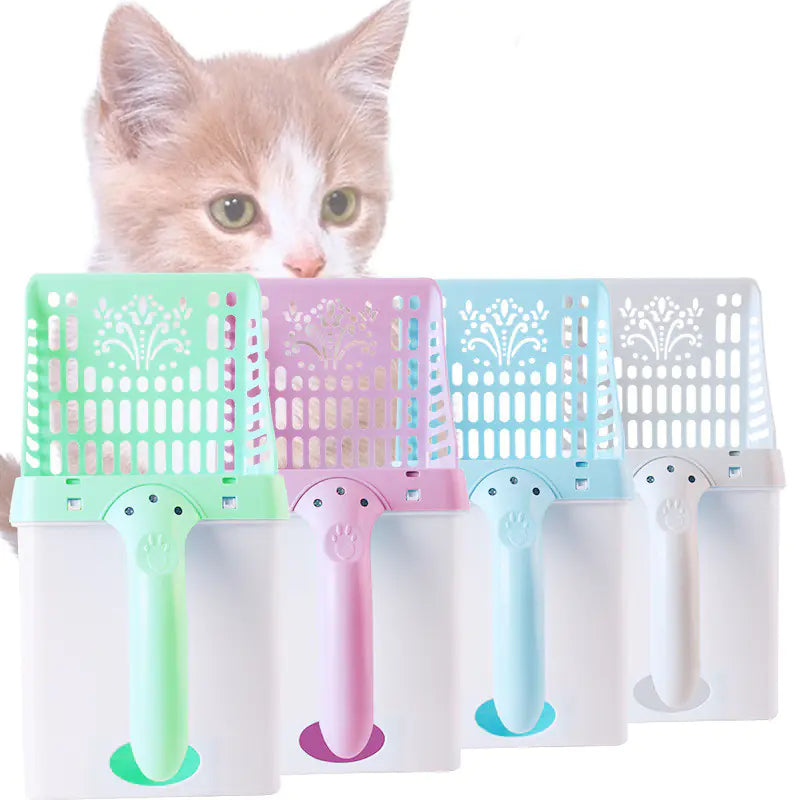 Cat Care Scoop and Storage Set