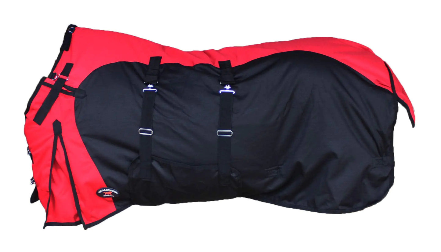 CHALLENGER 64" 1200D Horse Turnout Waterproof Heavy Weight Winter Blanket 5B100RD