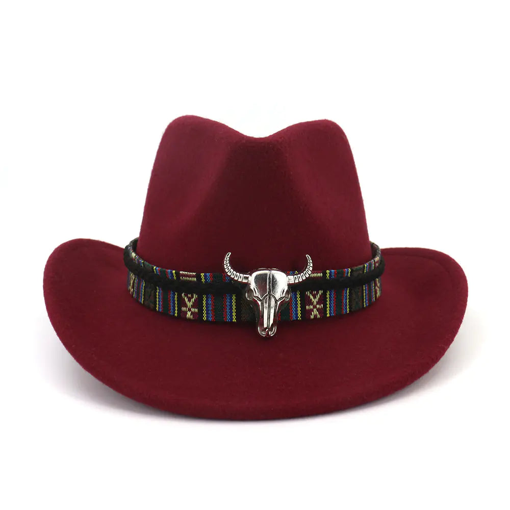 DualStyle Woolen Western Hat