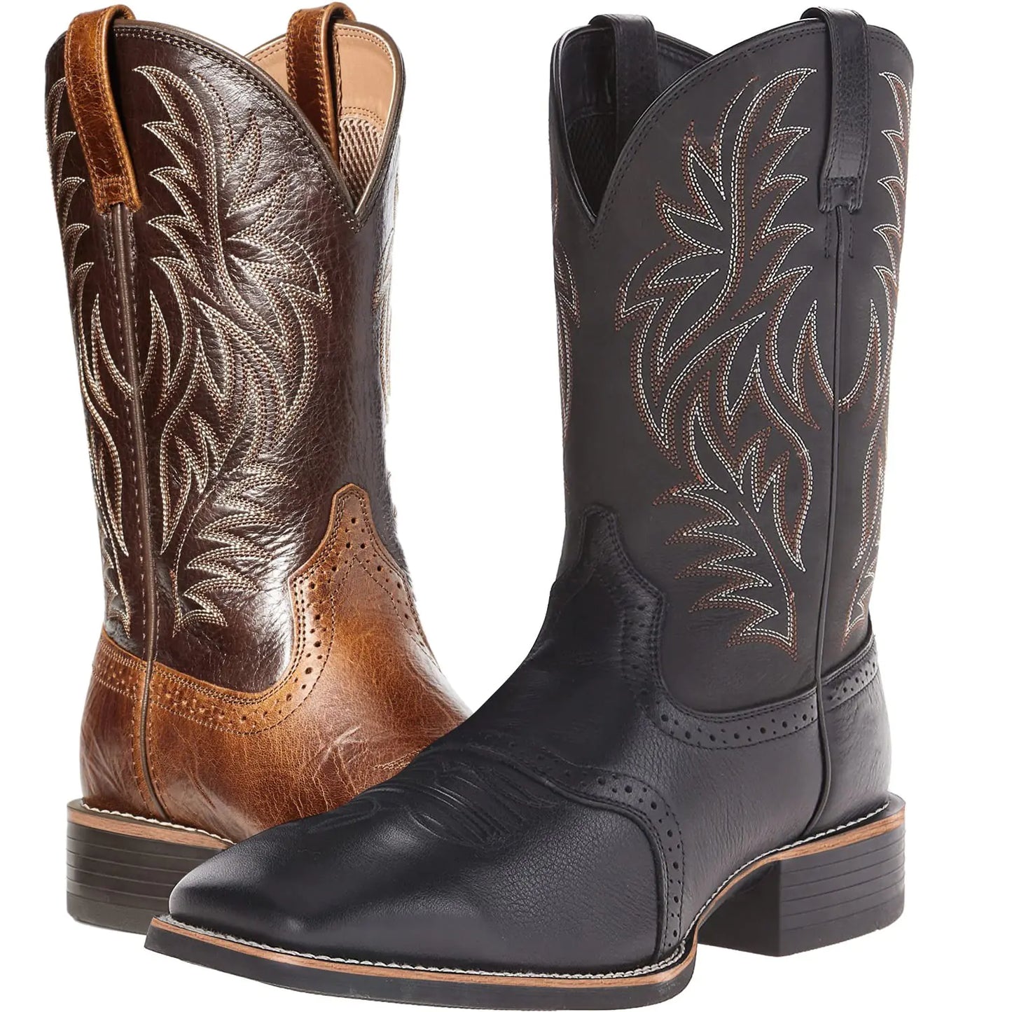 High Embroidery Classic Cowboy Boots