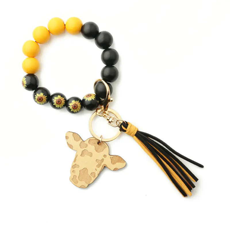 Cowboy Charm Bracelet with Keychain