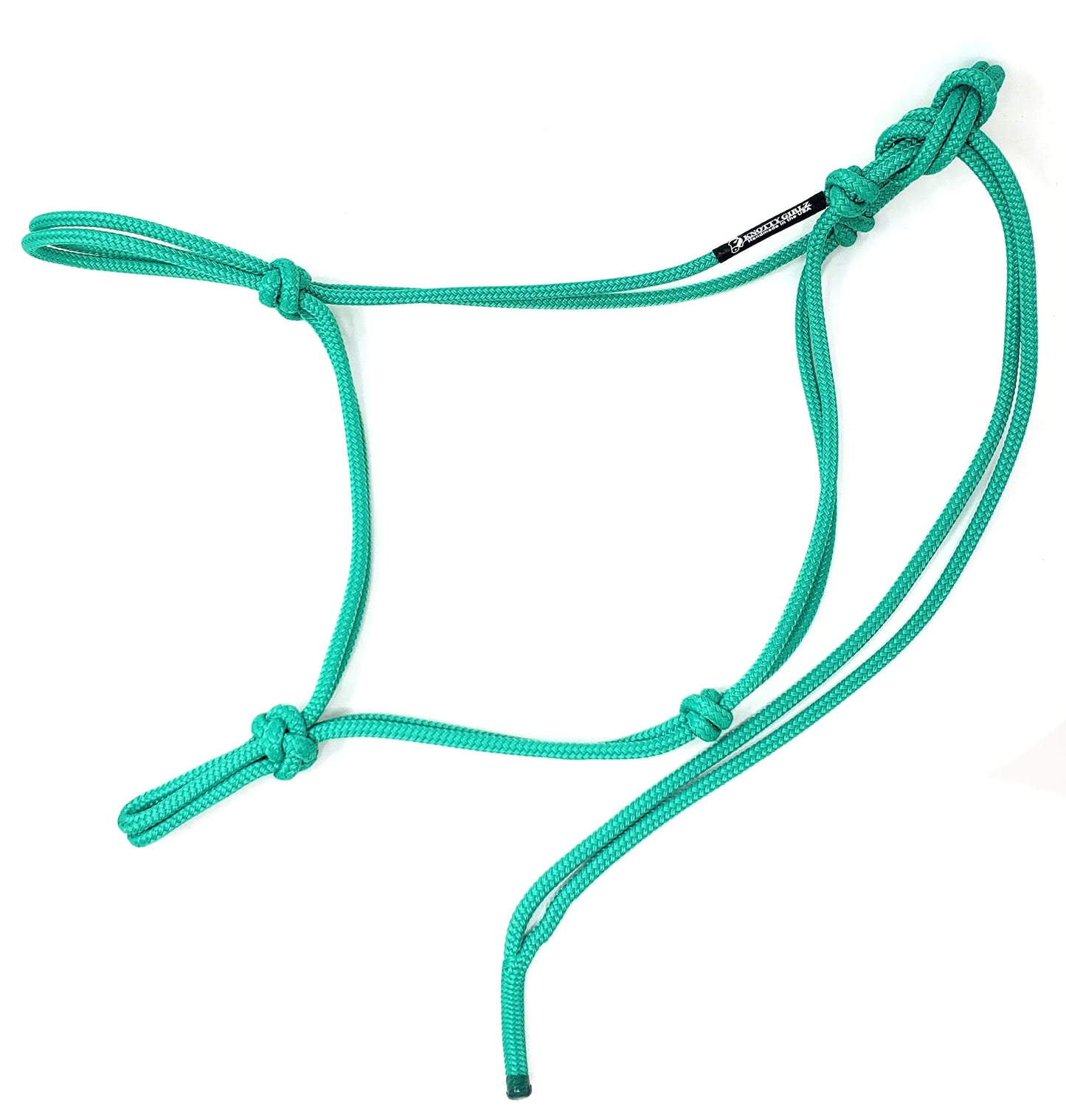 Knotty Girlz 2 Knot Rope Horse Halter (Turquoise Standard)