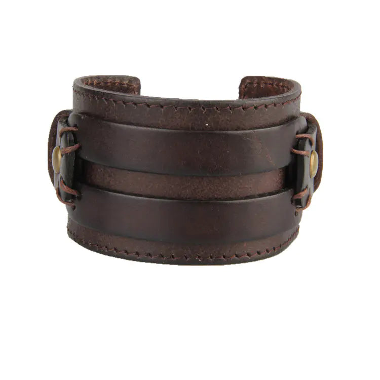 Chic Leather Layered Retro Bracelet