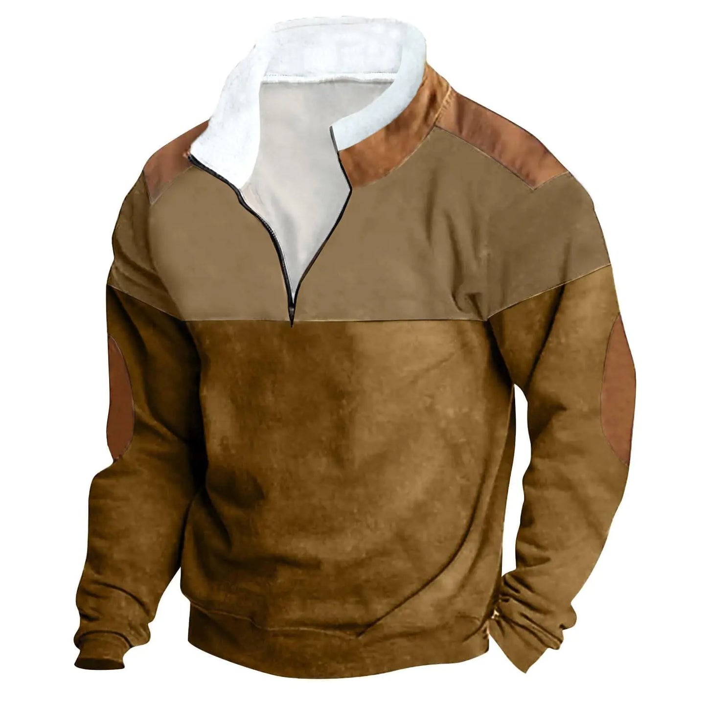 Sunaei Men's Aztec Pullover - Fleece Quarter Zip