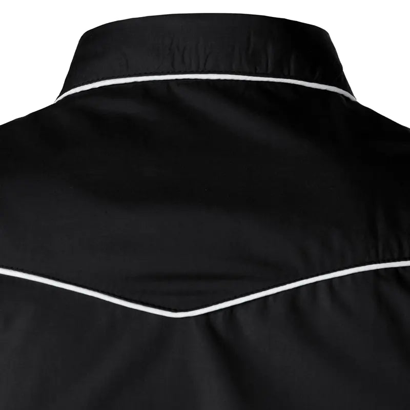 Slim-Fit Embroidered Western Shirt