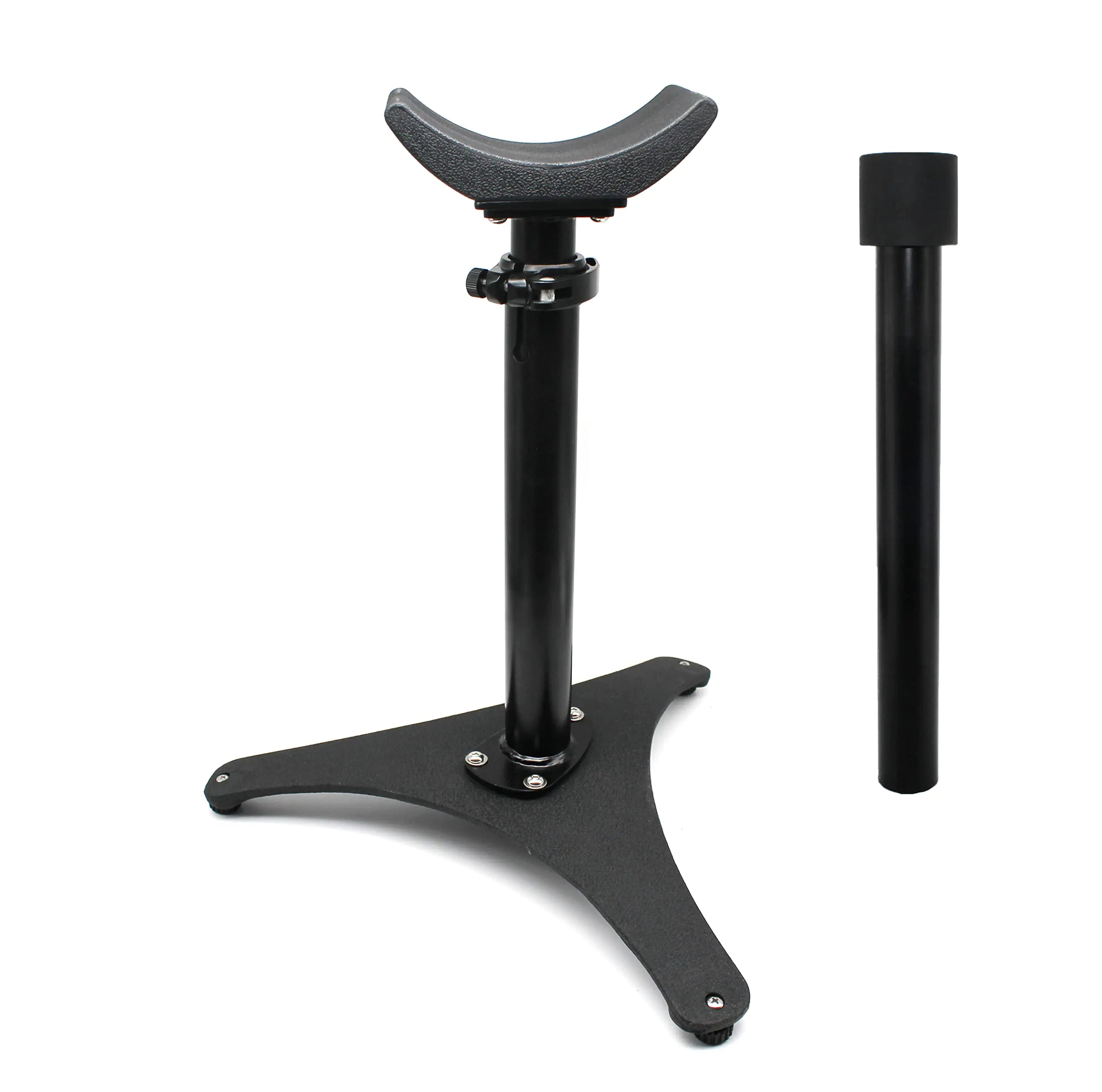 homcare Metal Hoof Stand with Adjustable Height Hoof Jack Farrier Stand Horse Hoof StandBlack