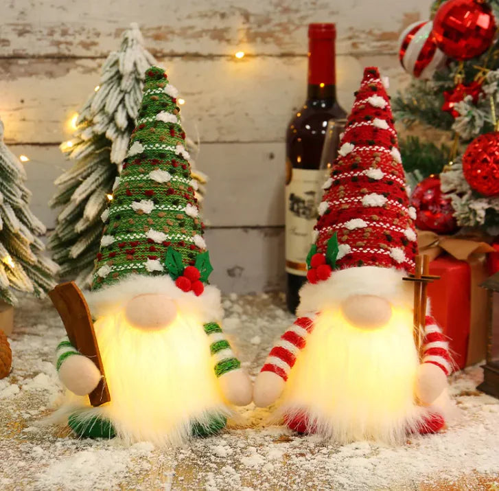Luminous Holiday Sled Figurine