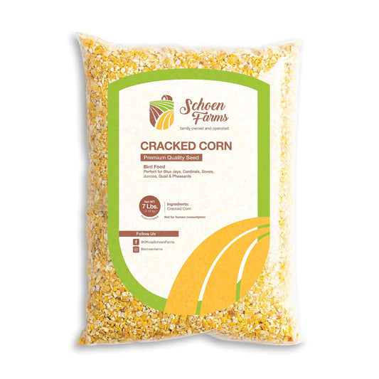 Schoen Farms Premium Cracked Corn Bird Feed (7 LBS)