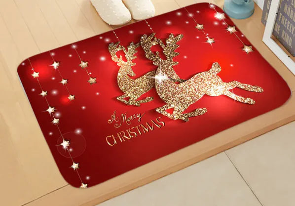 Holiday Scene Absorbent Mat