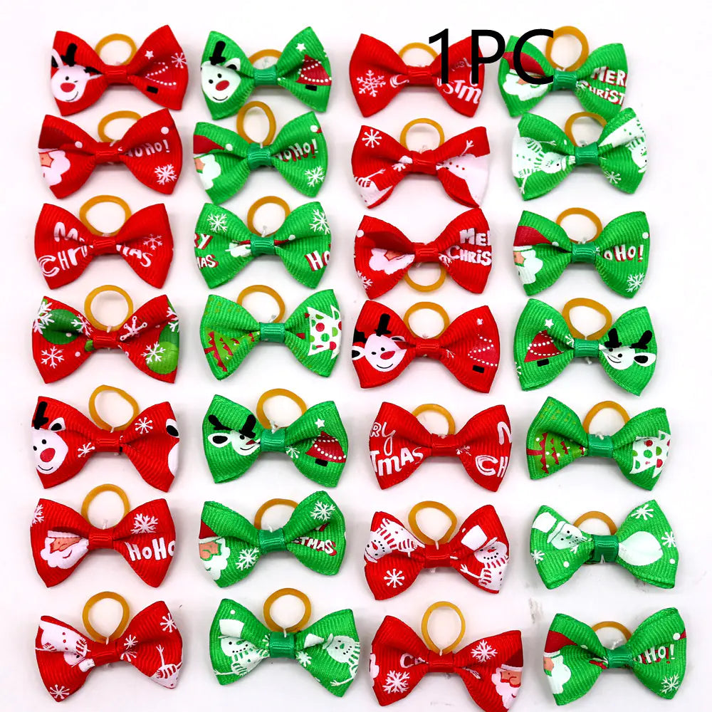 Festive Pet Bow-Knot Flower