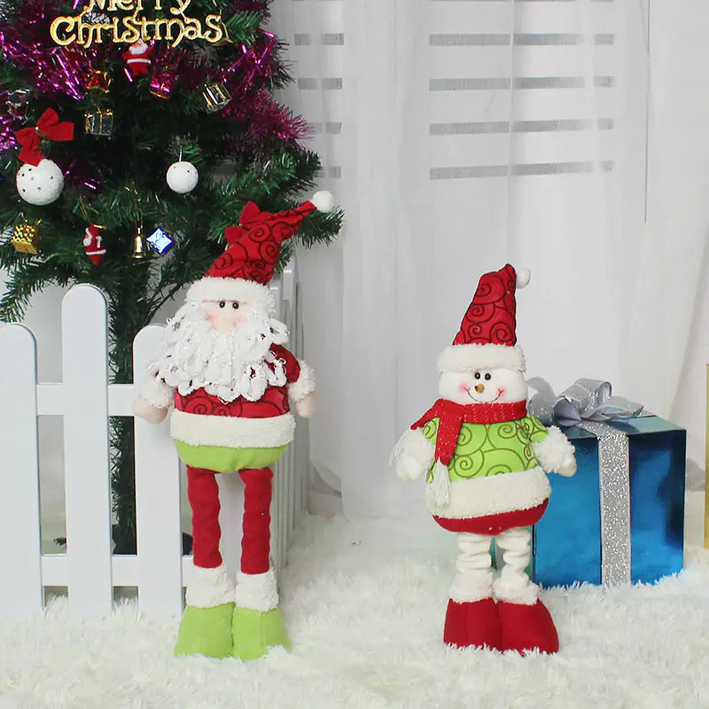 Festive Flex Santa Figurine - Holiday Cheer Decor