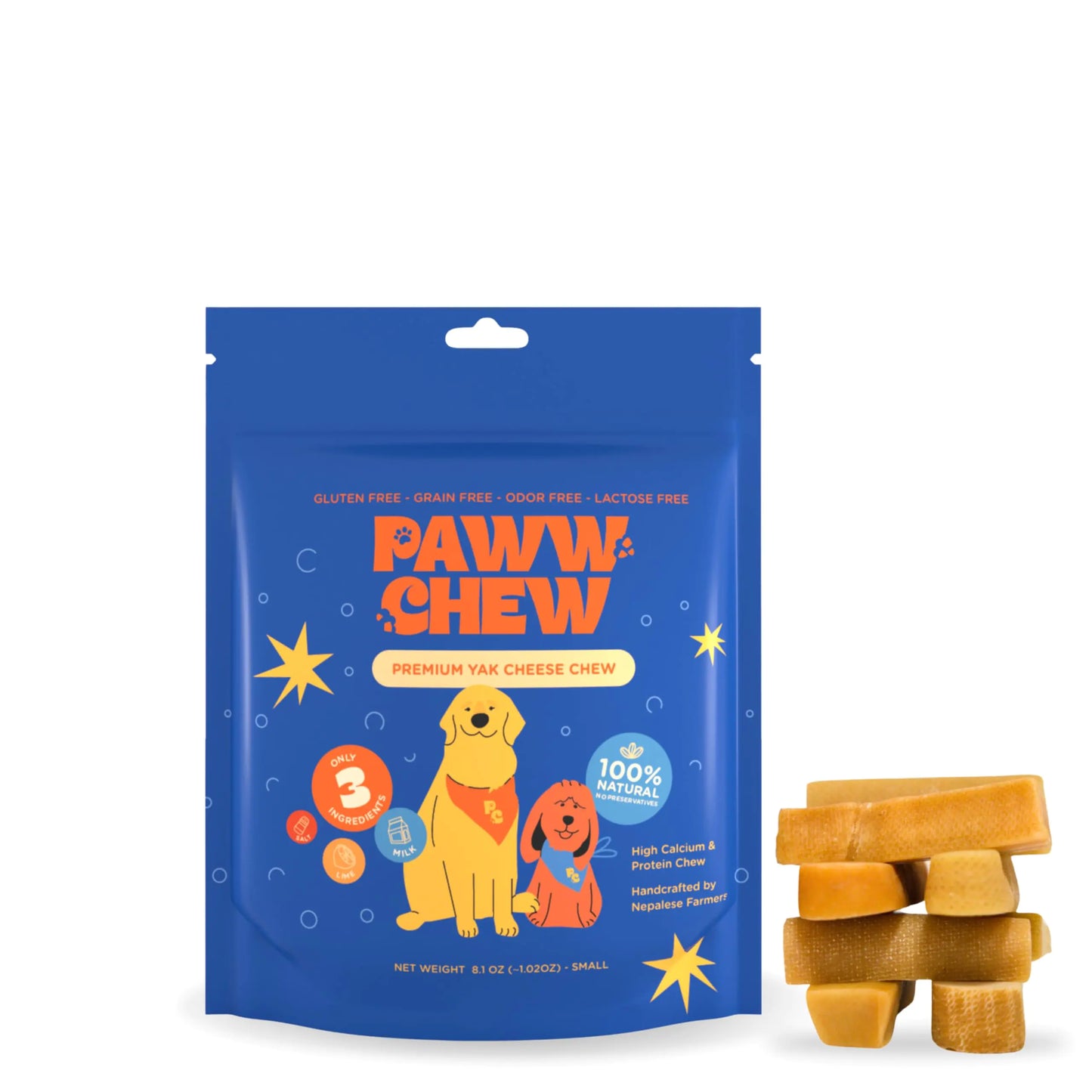 Himalayan Yak Cheese Dog Treats - Small Dogs 8-Pack