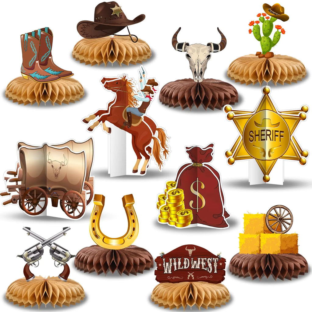 Cowboy Gala 12-Piece Table Centerpieces