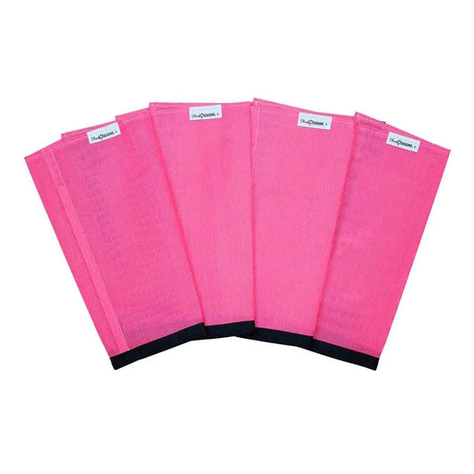 SHOOFLY Horse Leggins Patented Loose Fitting Boots Breathable Plastic Mesh (Pink/Large)
