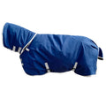 1200D Winter Waterproof Horse Trunout Blanket 340g Warm Cotton Filling Liner with Turnout Neck Cover Detachable Medium Weight Waterproof Horse Blanket (Back Length 81 inch / 155 CM)
