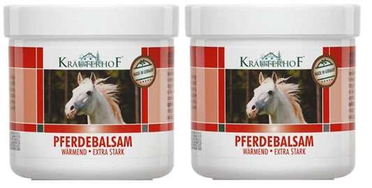 Kräuterhof Horse Balsam Extra Strong 2 Packs of 250 ml = 500 ml
