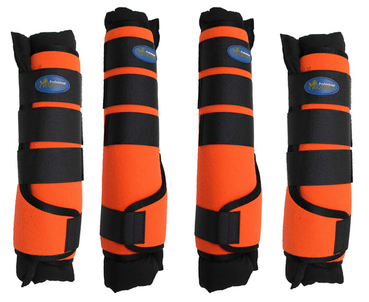 Equine Pro 4-Pack Neoprene Travel Boots Orange