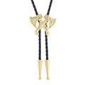 Vintage Western Bolo Tie | Unisex Cowboy Necktie with Braided Leather