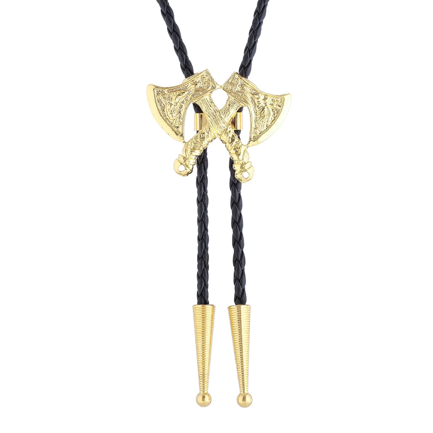 Vintage Western Bolo Tie | Unisex Cowboy Necktie with Braided Leather