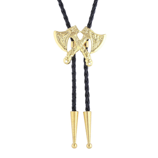 Vintage Western Bolo Tie | Unisex Cowboy Necktie with Braided Leather
