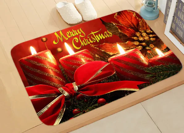 Holiday Scene Absorbent Mat