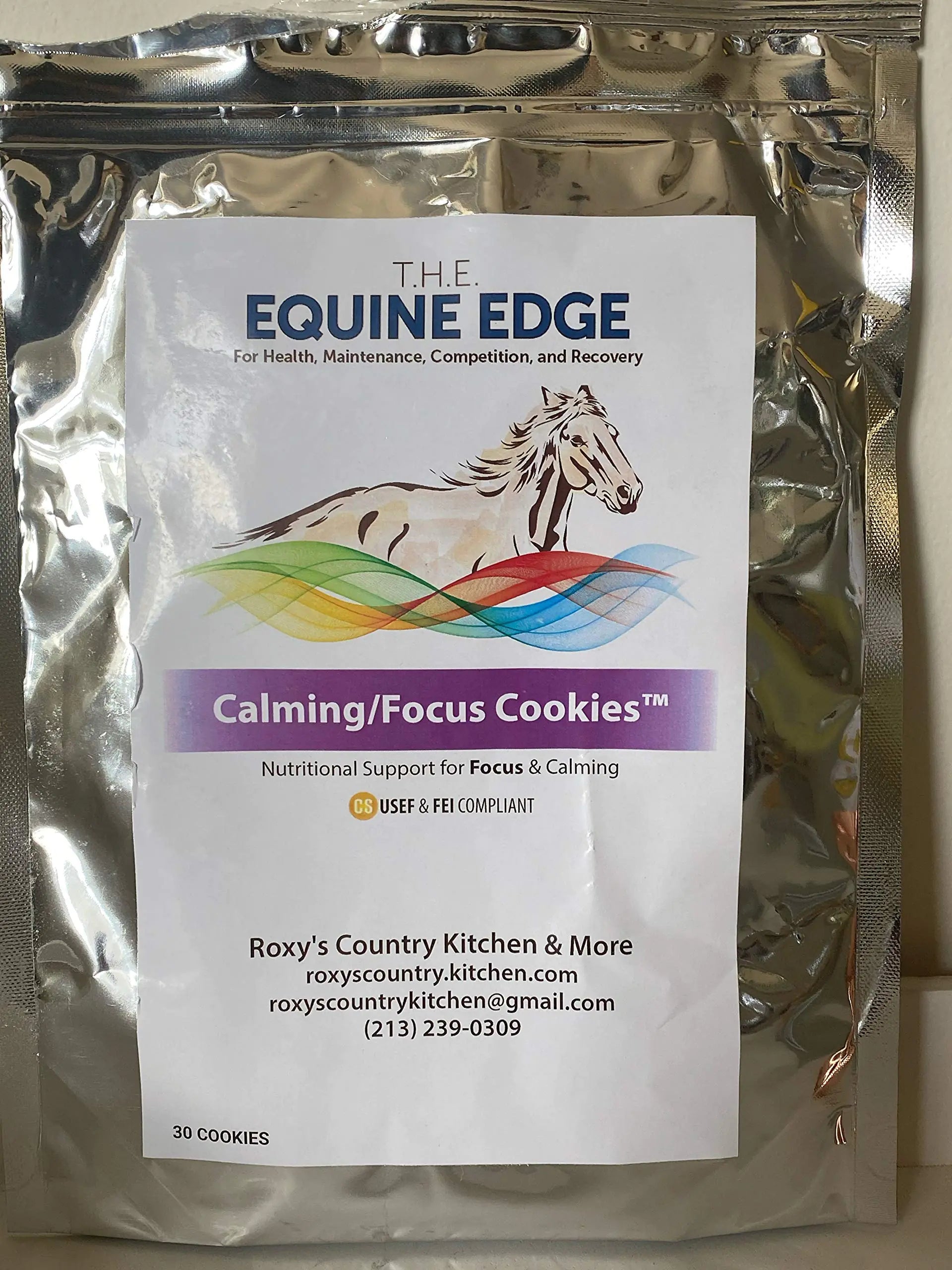Calming/Focus Cookies - Natural Horse Supplements for Calming & Focus 30 Cookies