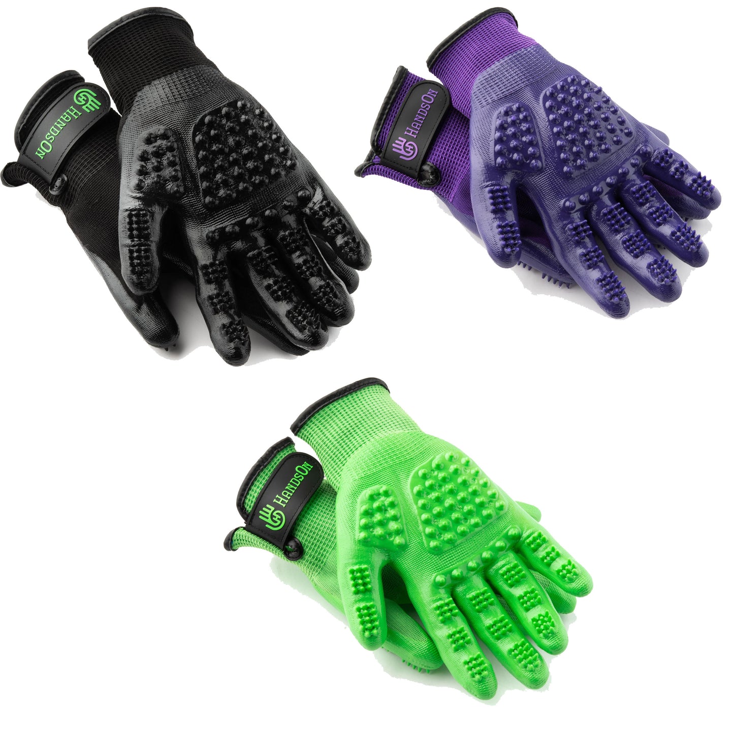 HandsOn Grooming Glove Purple