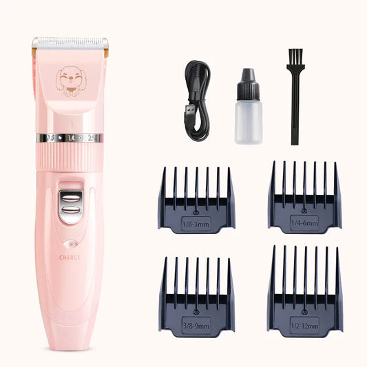Pet Wireless Charging Grooming Hair Trimmer Set