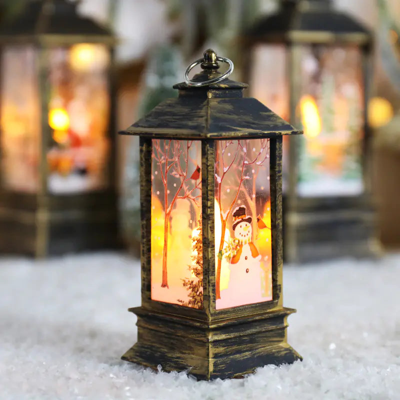 Classic Holiday Electric Candle Lantern