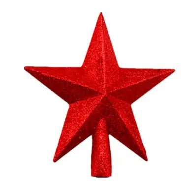 Festive Gold Star Tree Topper