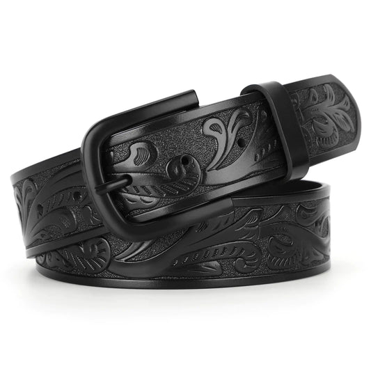 WestEmboss Western Leather Belt