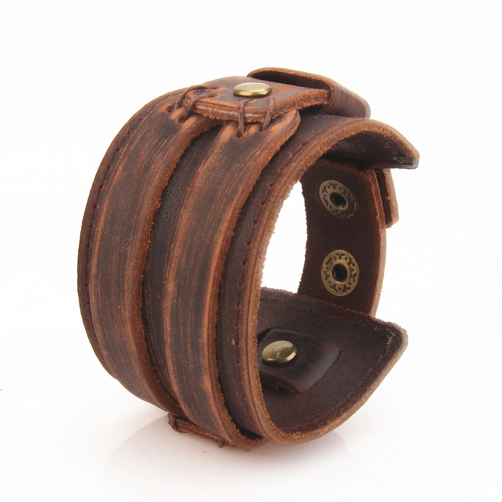 Chic Leather Layered Retro Bracelet