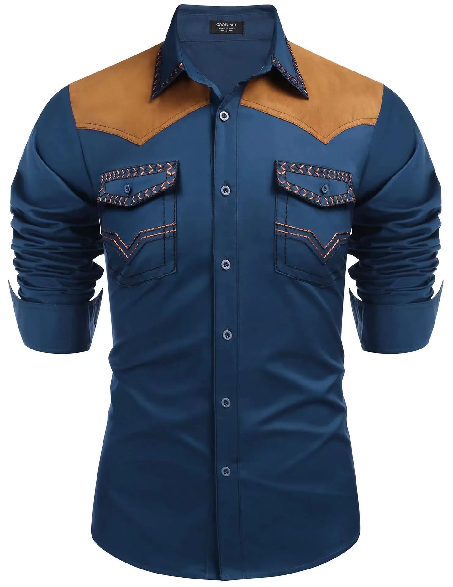 Modern Western Men's Denim Shirt