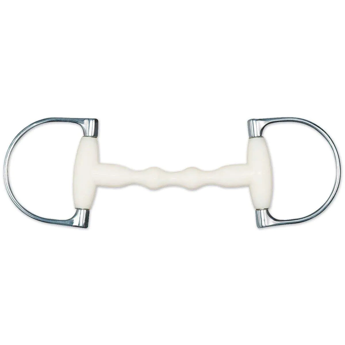 Happy Mouth King Dee Shaped Mullen Mouth Horse Bits 5 Silver