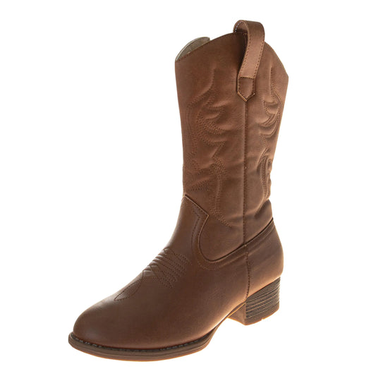 Josmo Classic Western Cowgirl Boots - Tan Size 9