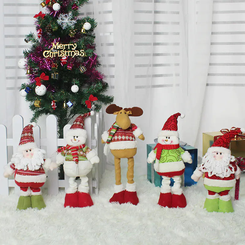 Festive Flex Santa Figurine - Holiday Cheer Decor
