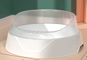 Large Semi-Enclosed Cat Litter Box with Shovel
