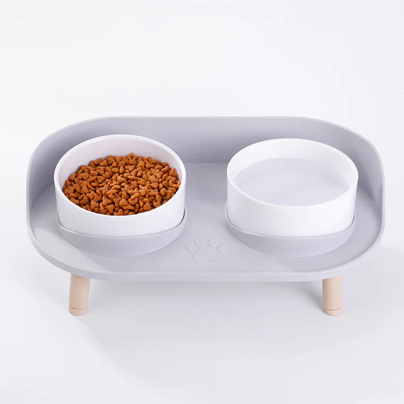 Anti-Tip Elevated Cat Food Bowl