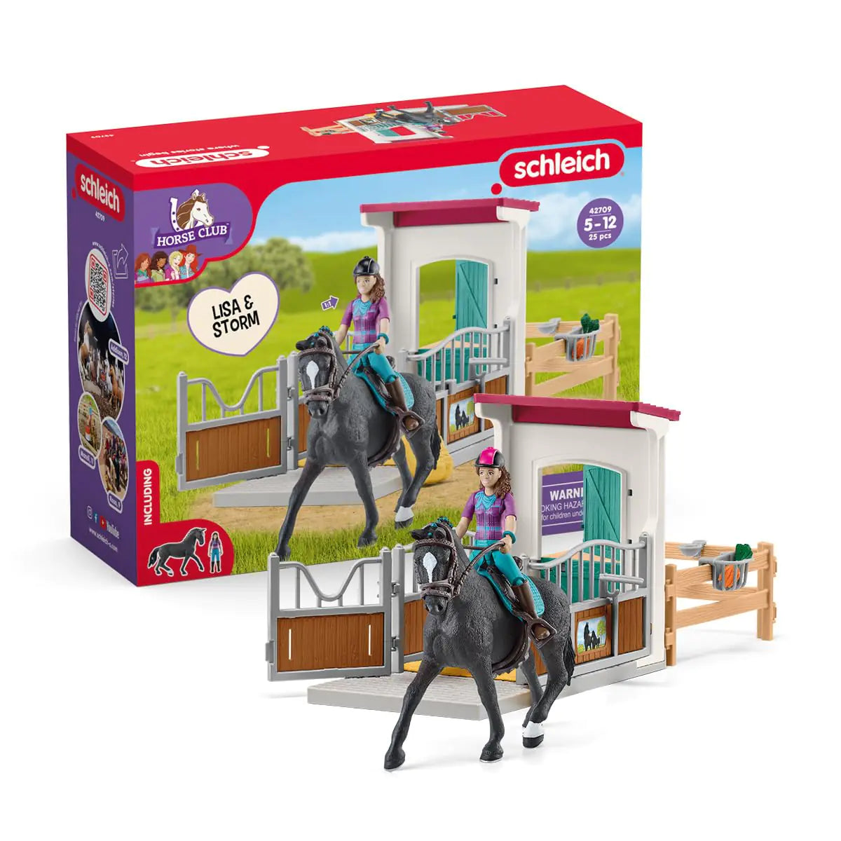 Friesian Mare Play Set with Lisa & Storm