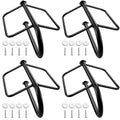 Paterr 4 Pcs Saddle Rack Wall Mount 27.3 x 16.3 x 12.5 Inches Portable Saddle Rack Stand Detachable Saddle Pad Rack Horse Tack Storage for Western Horse Trailer Stall Supplies Accessories
