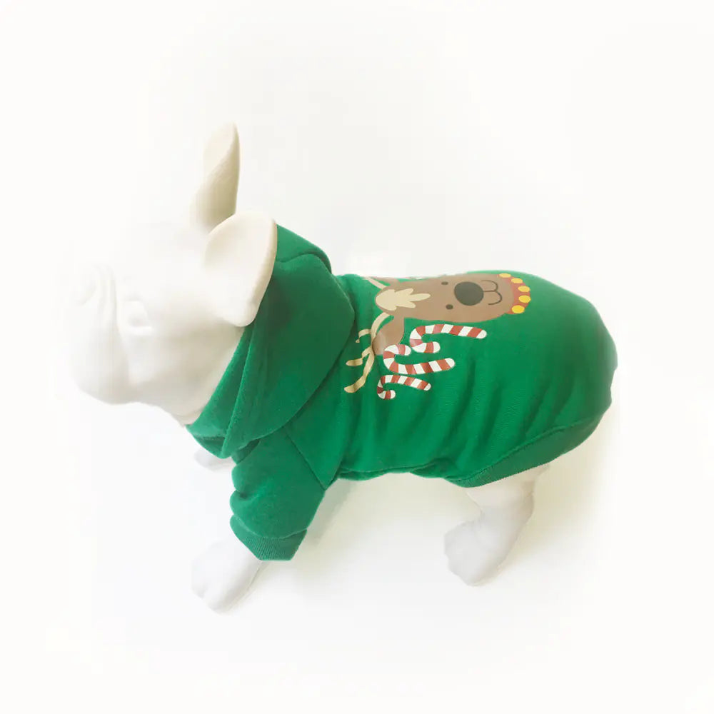 Festive Dog Hoodie - Cozy Christmas Wear