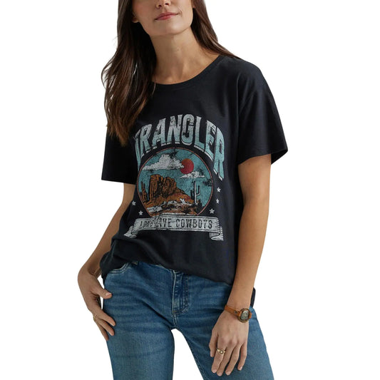 Wrangler Retro Women's Jet Black Graphic Tee